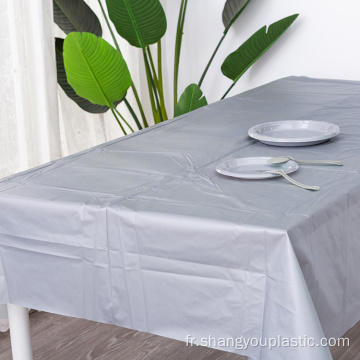 Couverture de table de salle à manger plaine jetable de Peva